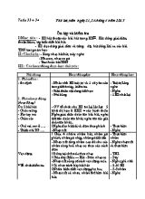 Giáo án Âm nhạc Lớp 4 - Tuần 34